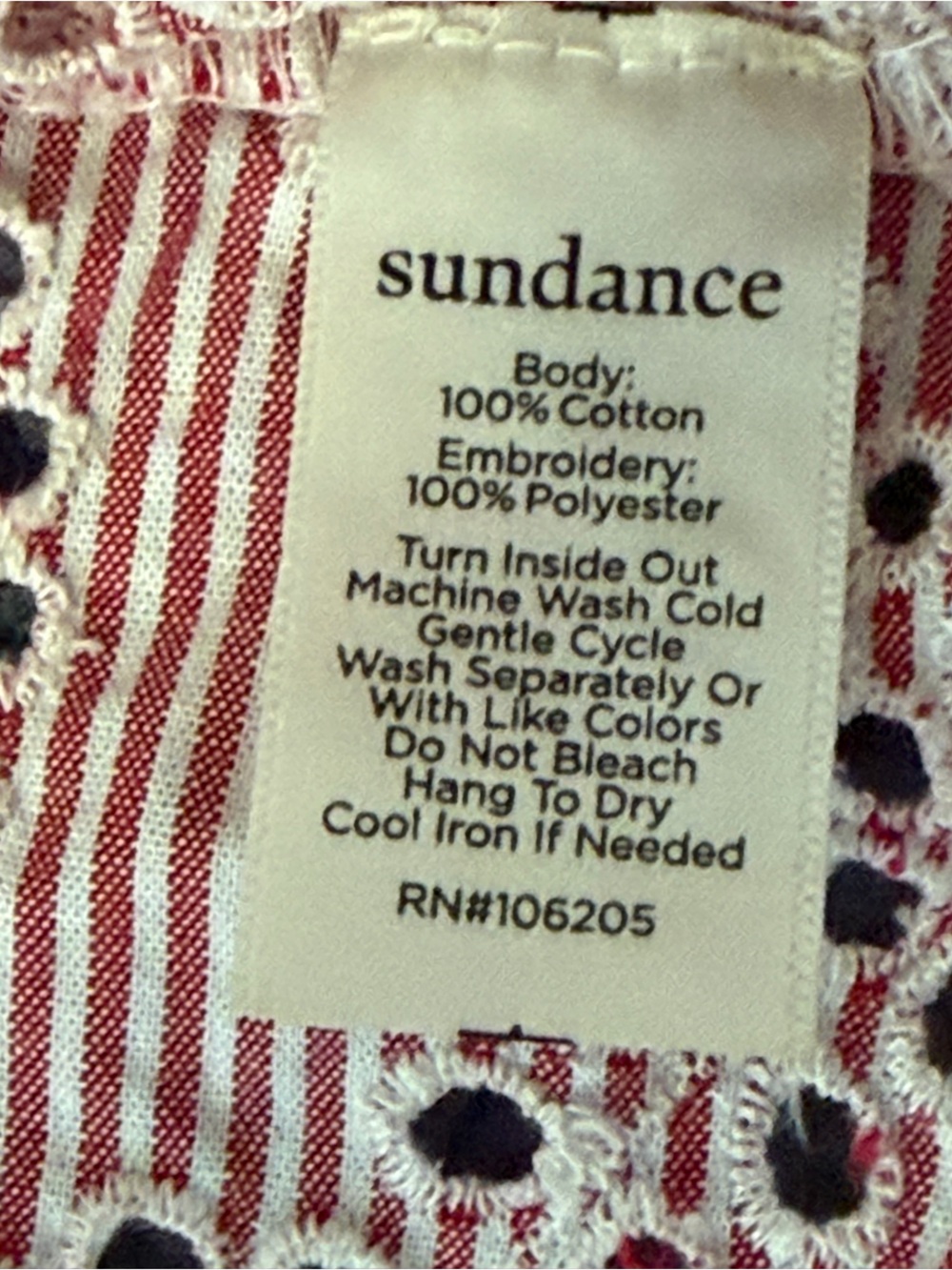 Sundance Rory Eyelet Button-Front Top PL - Picture 12 of 12
